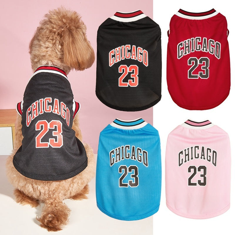 Chicago Basketball Pet Vest Clothes Dog