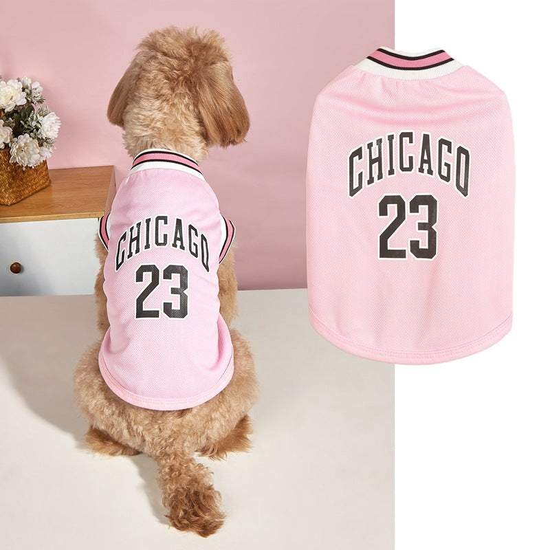 Chicago Basketball Pet Vest Clothes Dog