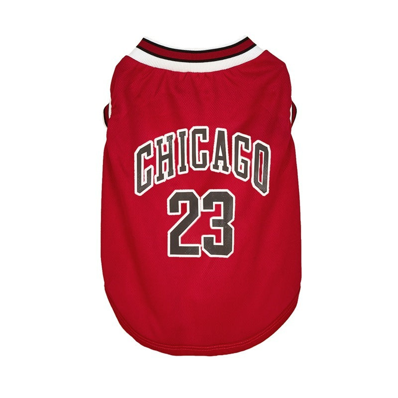 Chicago Basketball Pet Vest Clothes Dog