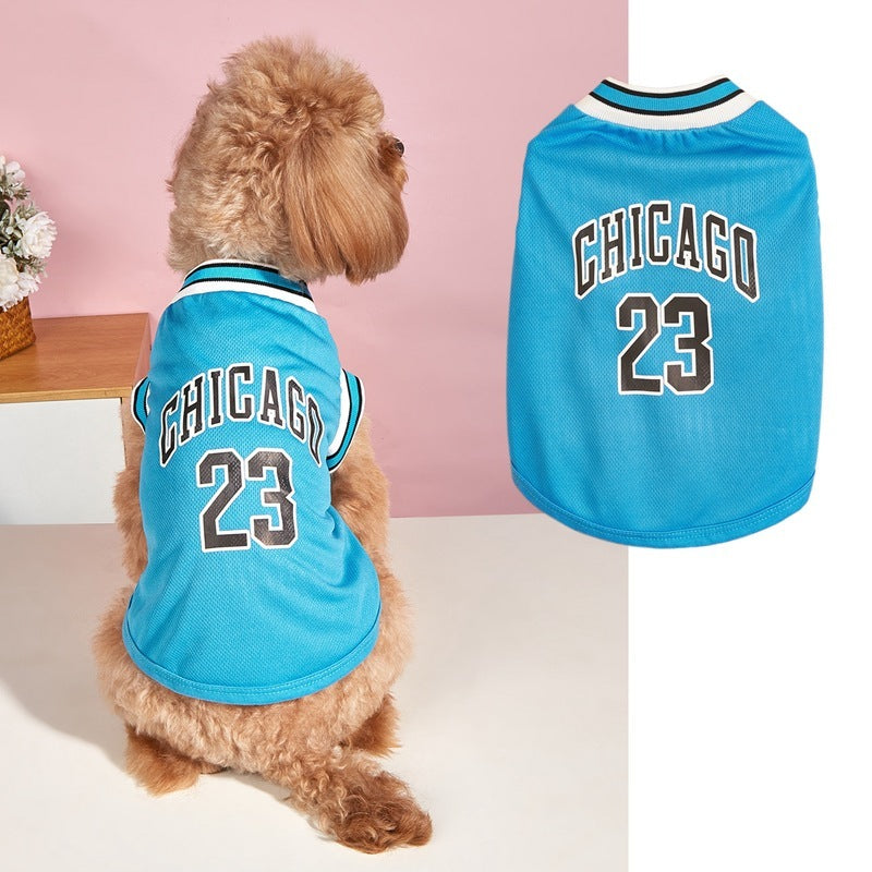 Chicago Basketball Pet Vest Clothes Dog