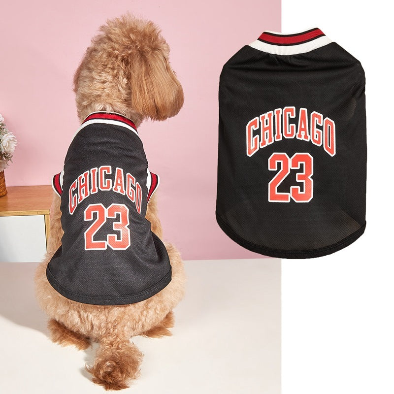 Chicago Basketball Pet Vest Clothes Dog